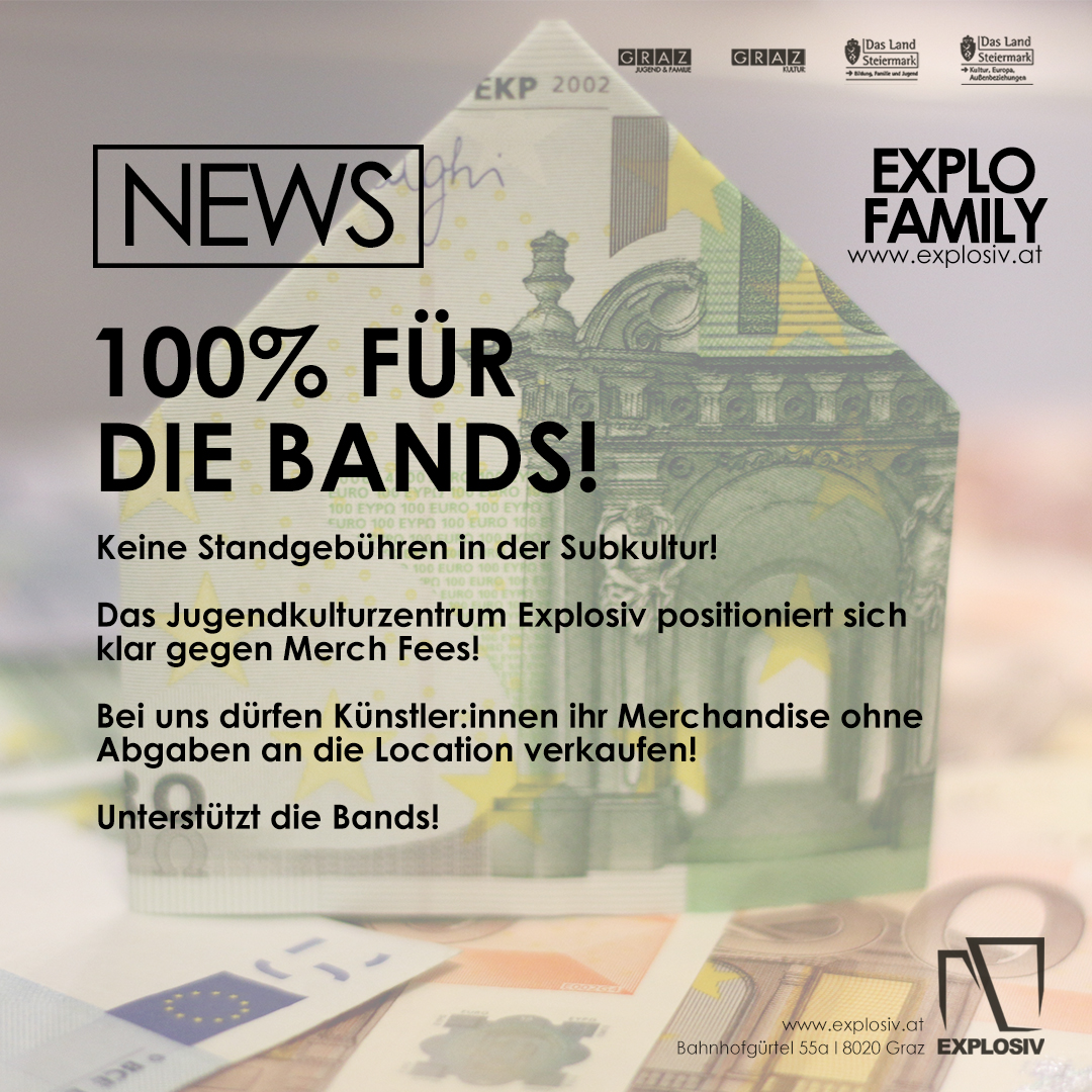 Keine Merch Fees im Explosiv
