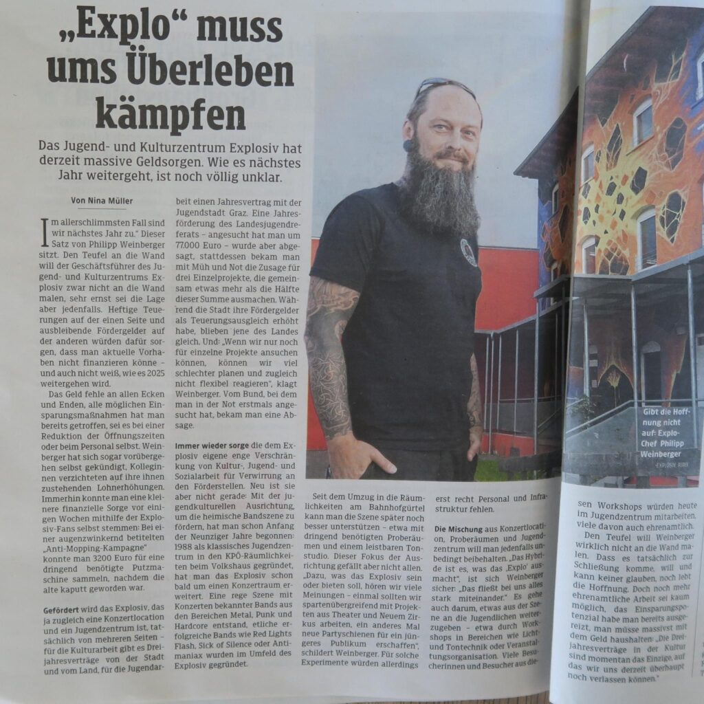 EXPLO MUSS UMS ÜBERLEBEN KÄMPEN
