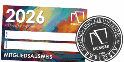 Explosiv. Das Membership Paket mit Patch und Mitgliedsausweis. Become a supporting member!