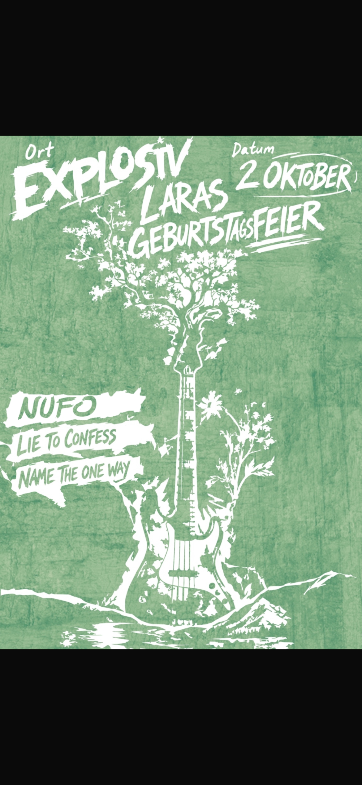 Laras 20. Geburtstagsparty: Nufo (a); Lie To Confess (a); Name The One Way (a); Lived…